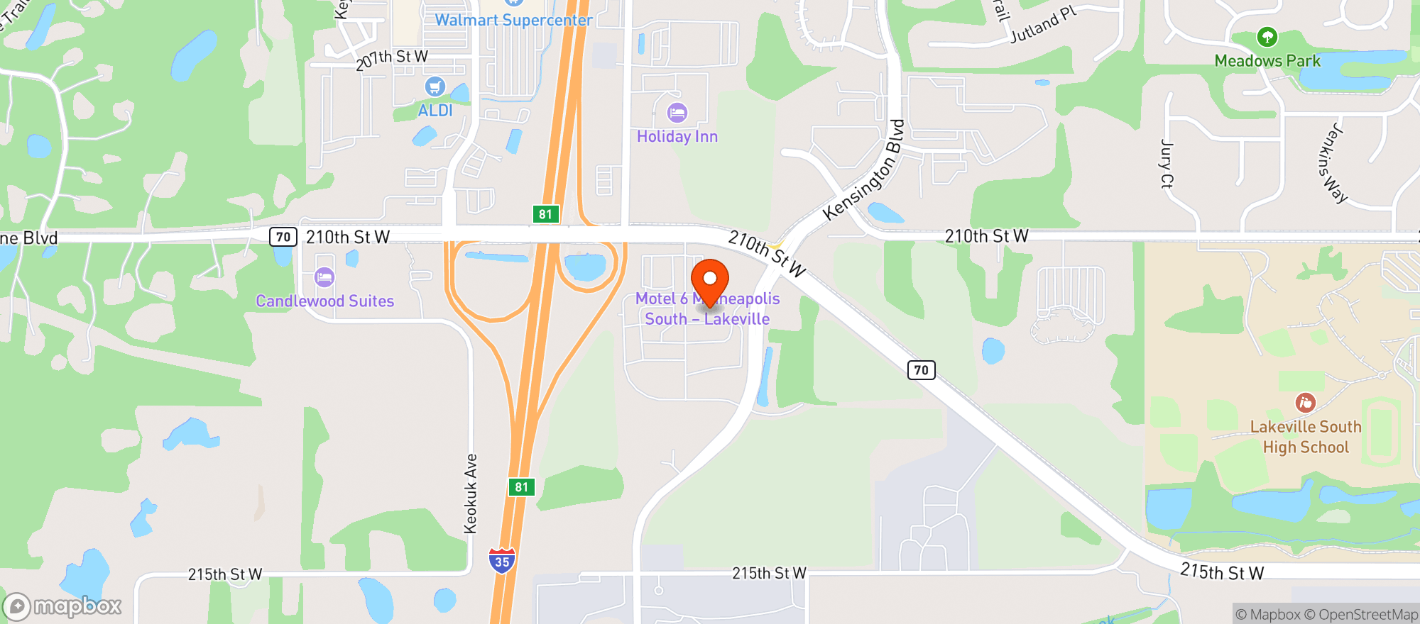 Map showing Baldys Bbq