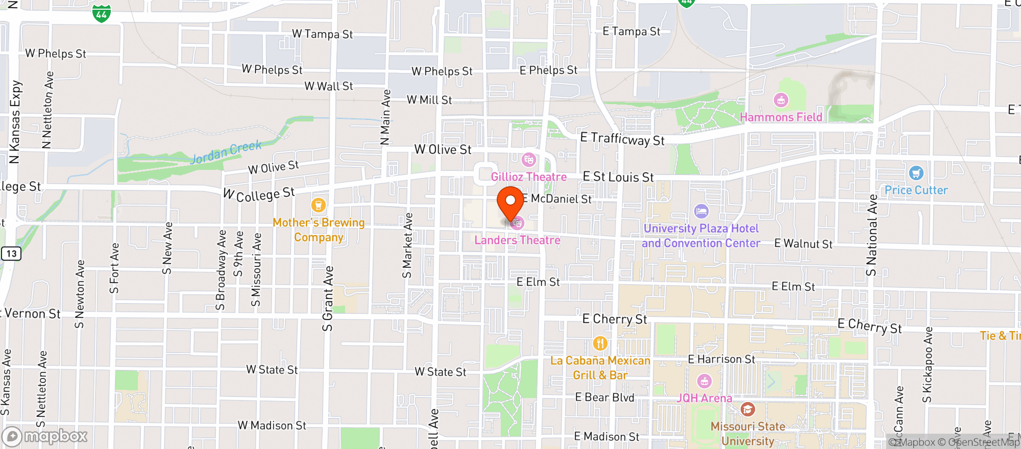 Map showing Hotel Vandivort