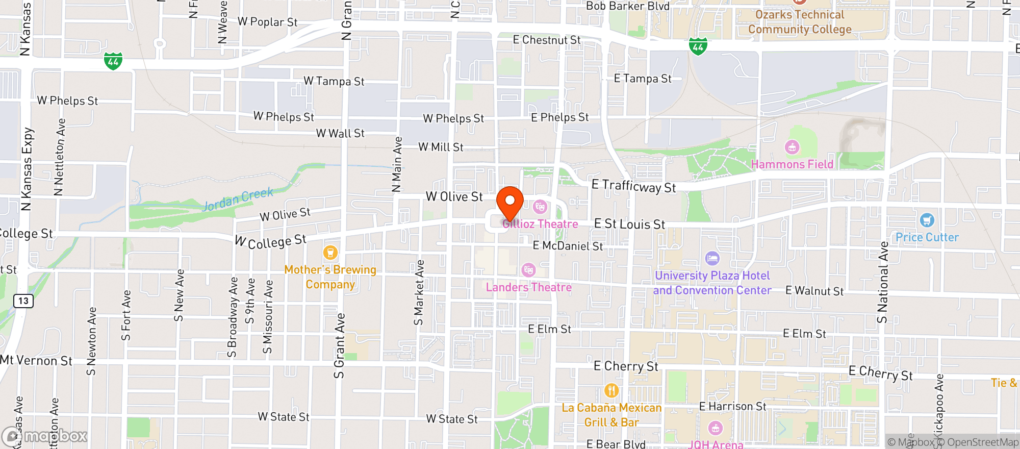 Map showing Civil Kitchen & Tap