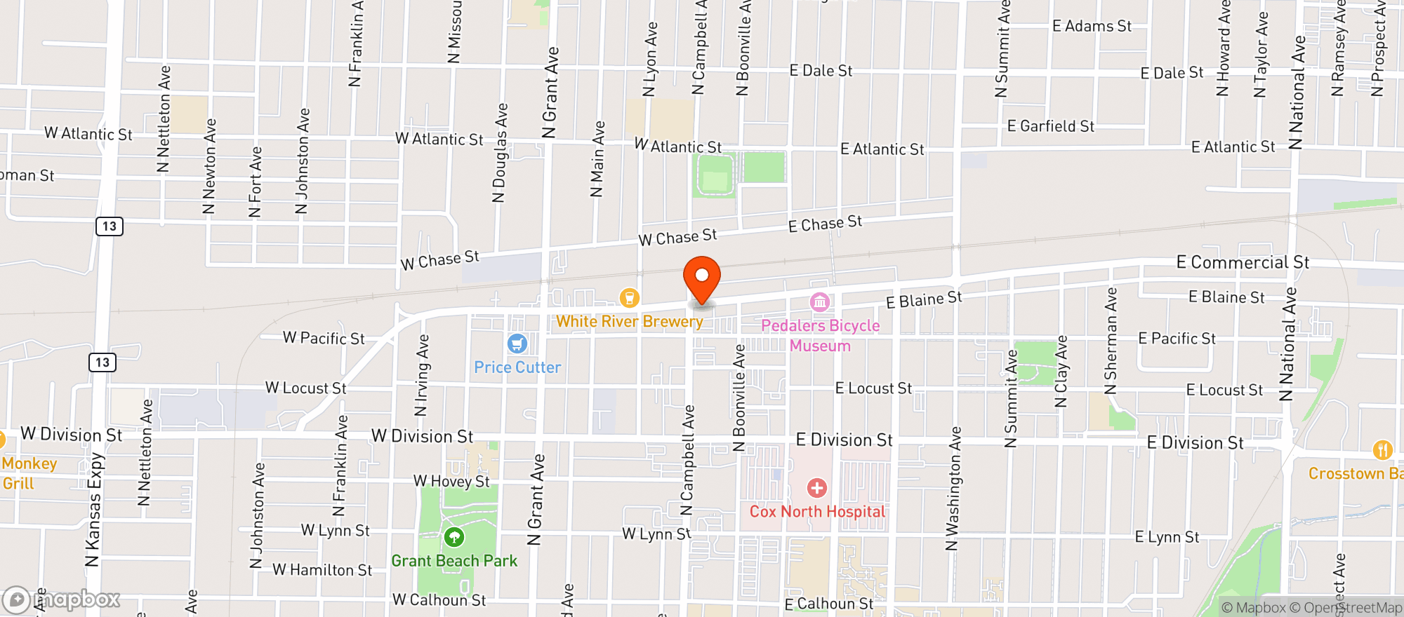 Map showing Qenoteca