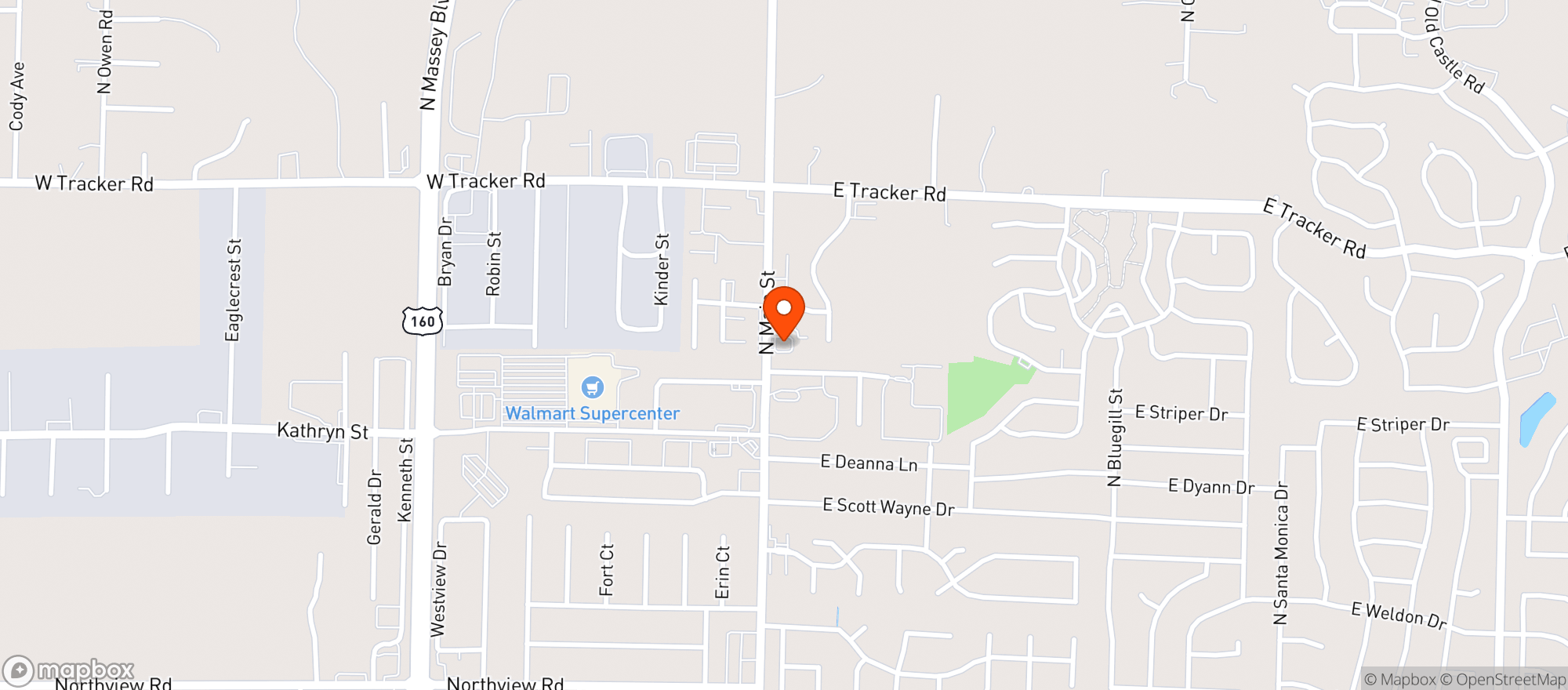 Map showing Joji Quick Stop - Nixa