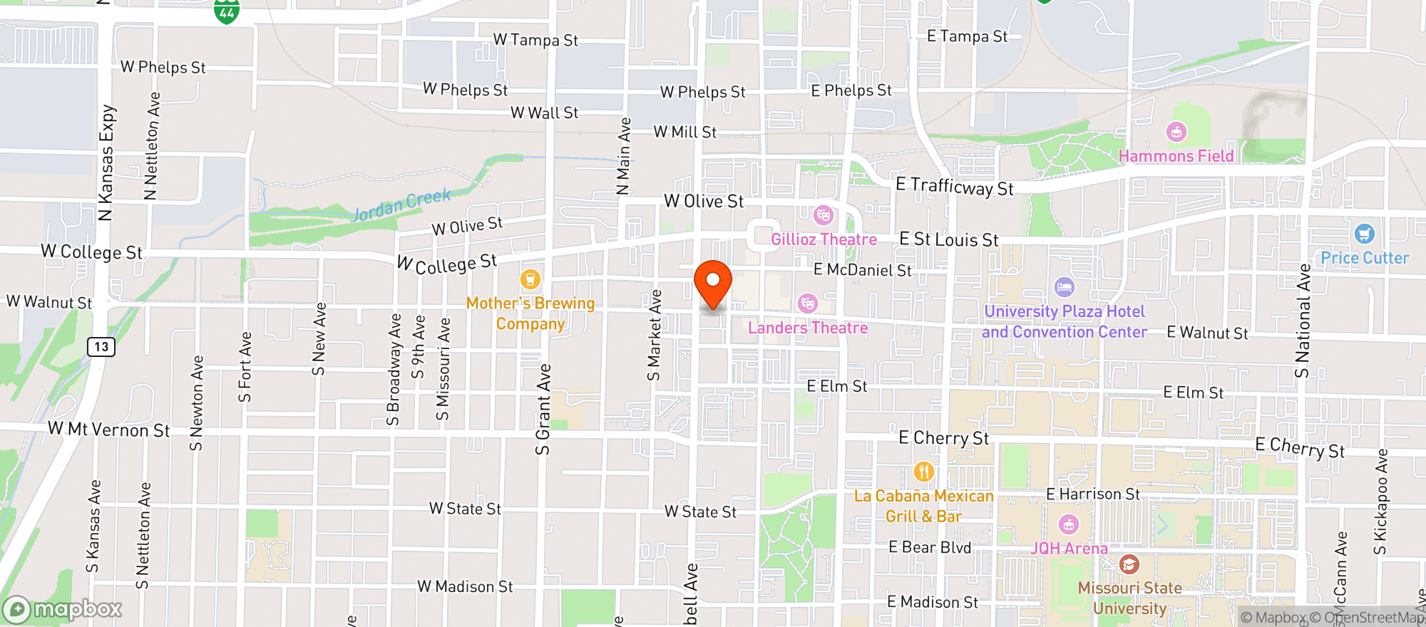 Map showing Flame