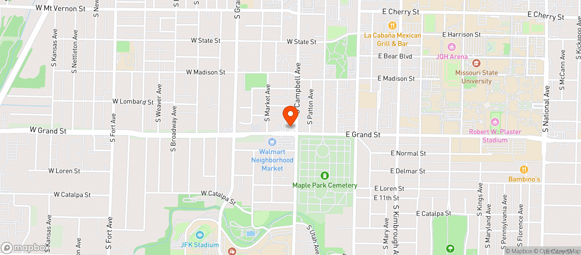Map showing Rapid Robert S #110