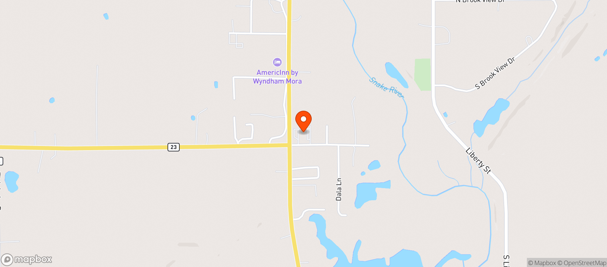Map showing North Country Bottle Shop