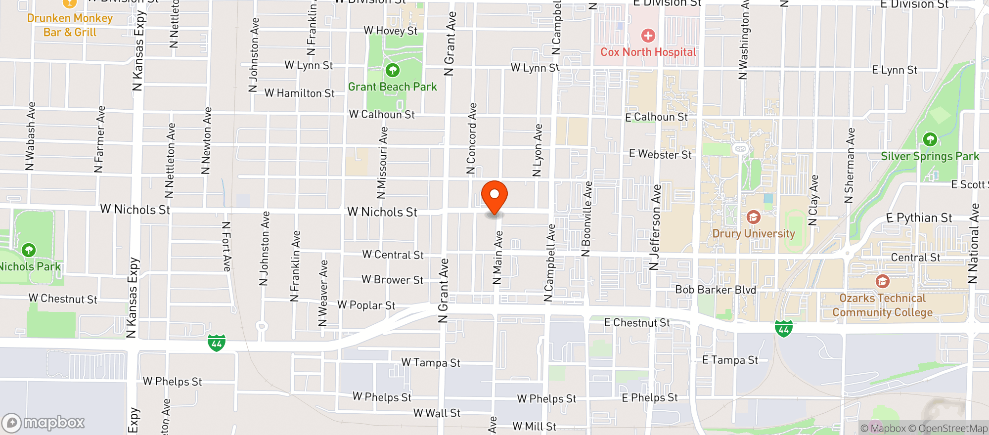 Map showing Pappy S Place Bbq