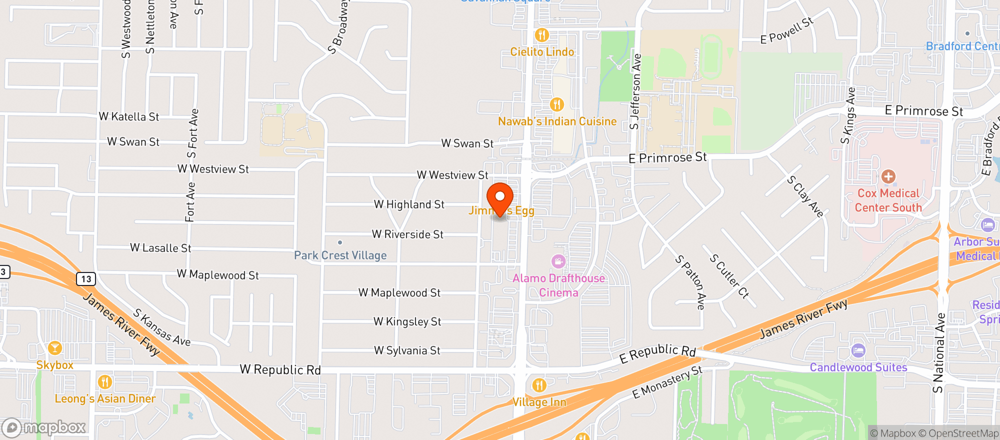 Map showing Good Day - Campbell