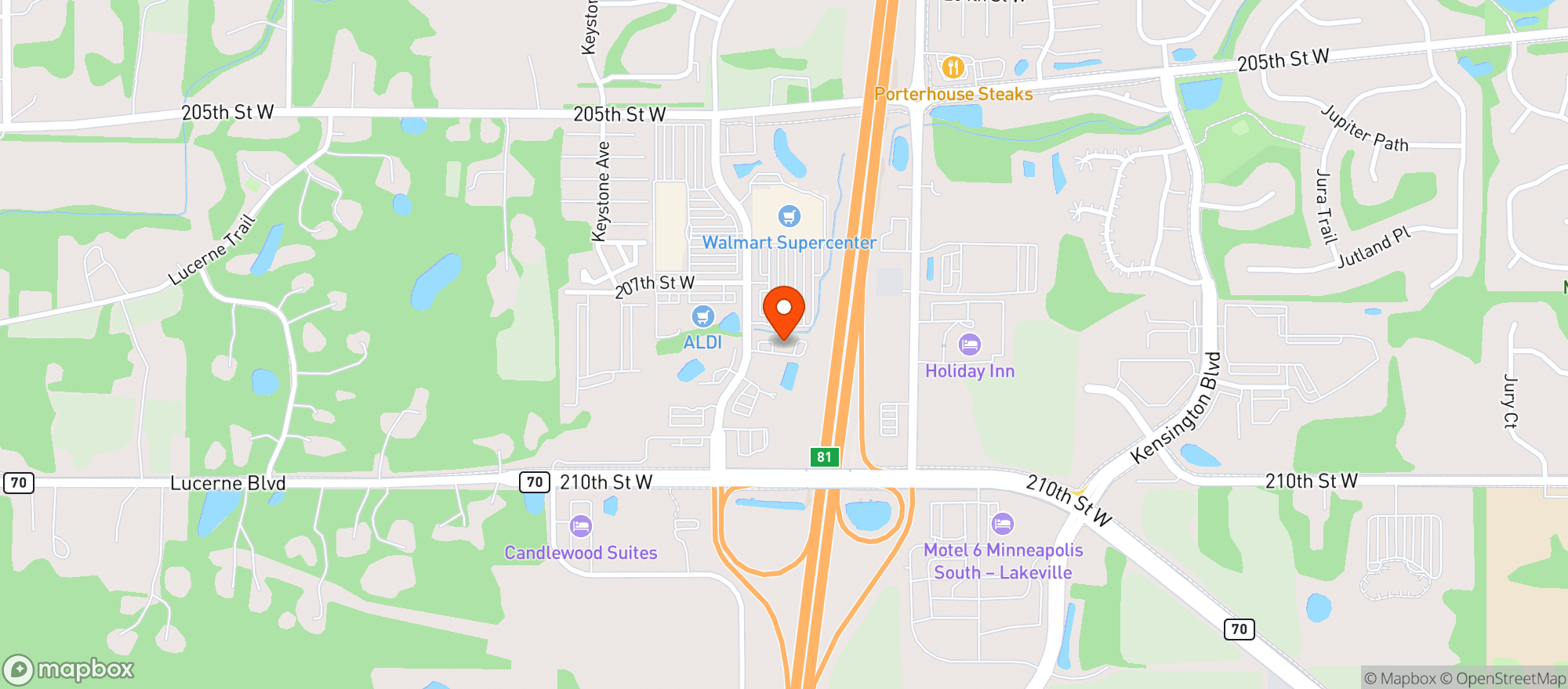 Map showing Harrys