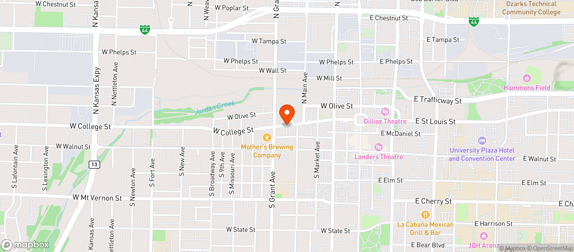 Map showing Stacys Softails