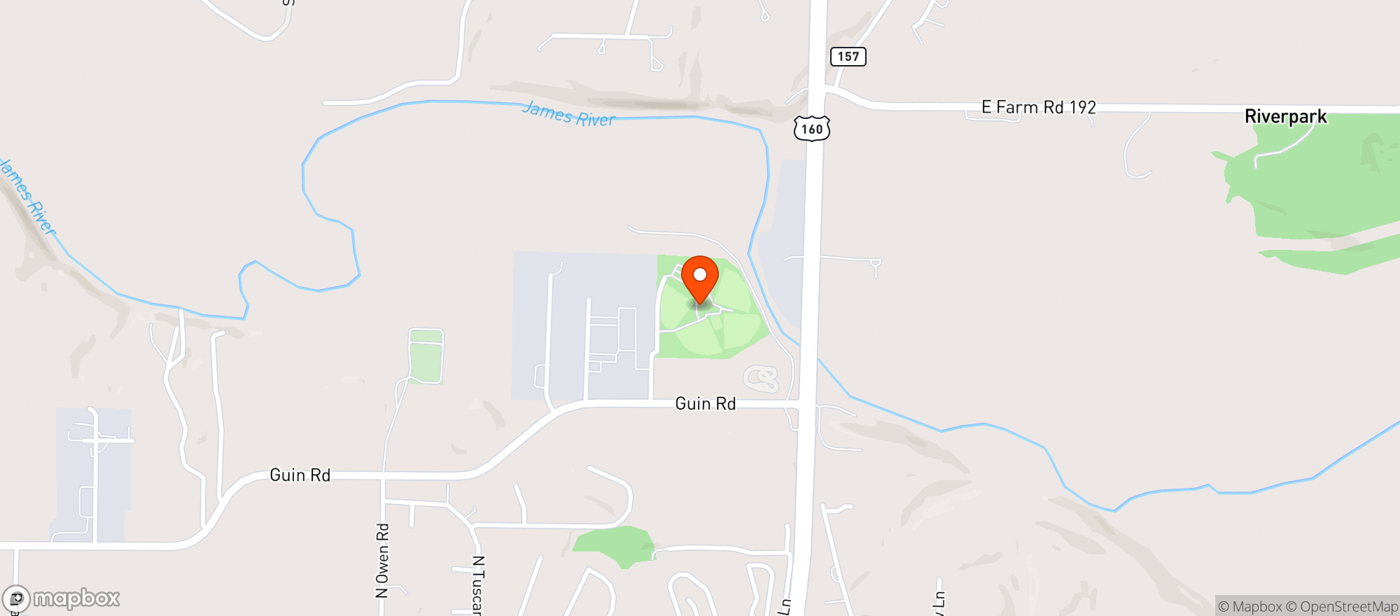 Map showing Treehouse Lounge