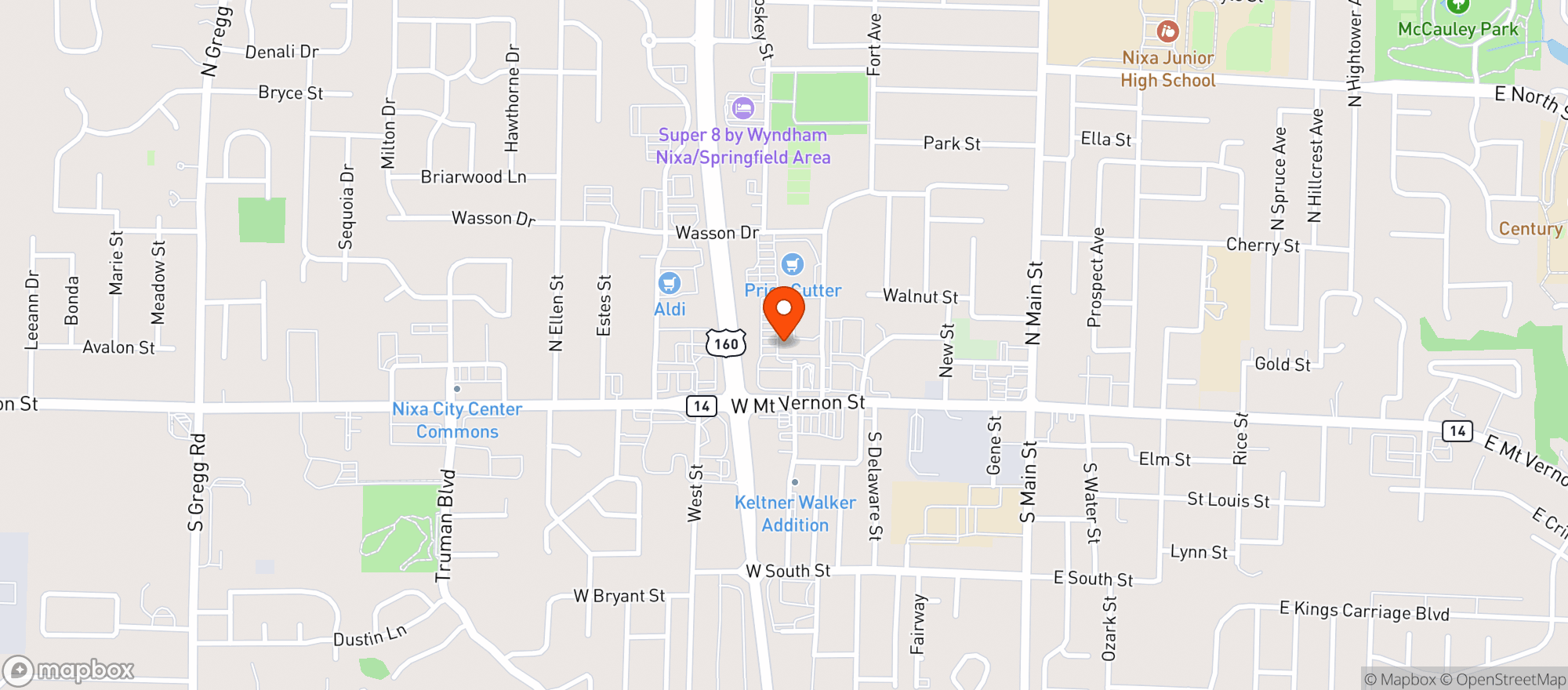 Map showing Cigs & Swigs