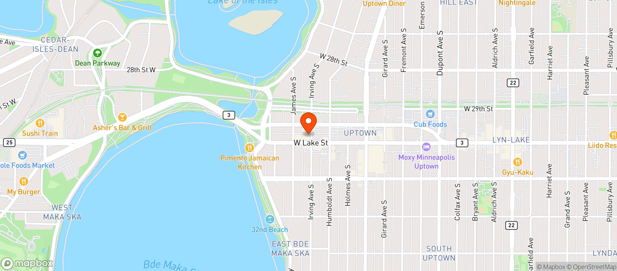 Map showing Cafe Barbette
