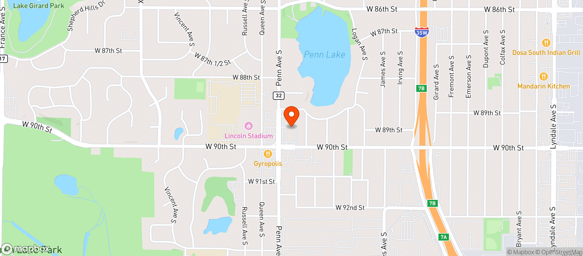 Map showing UNITED LIQUORS