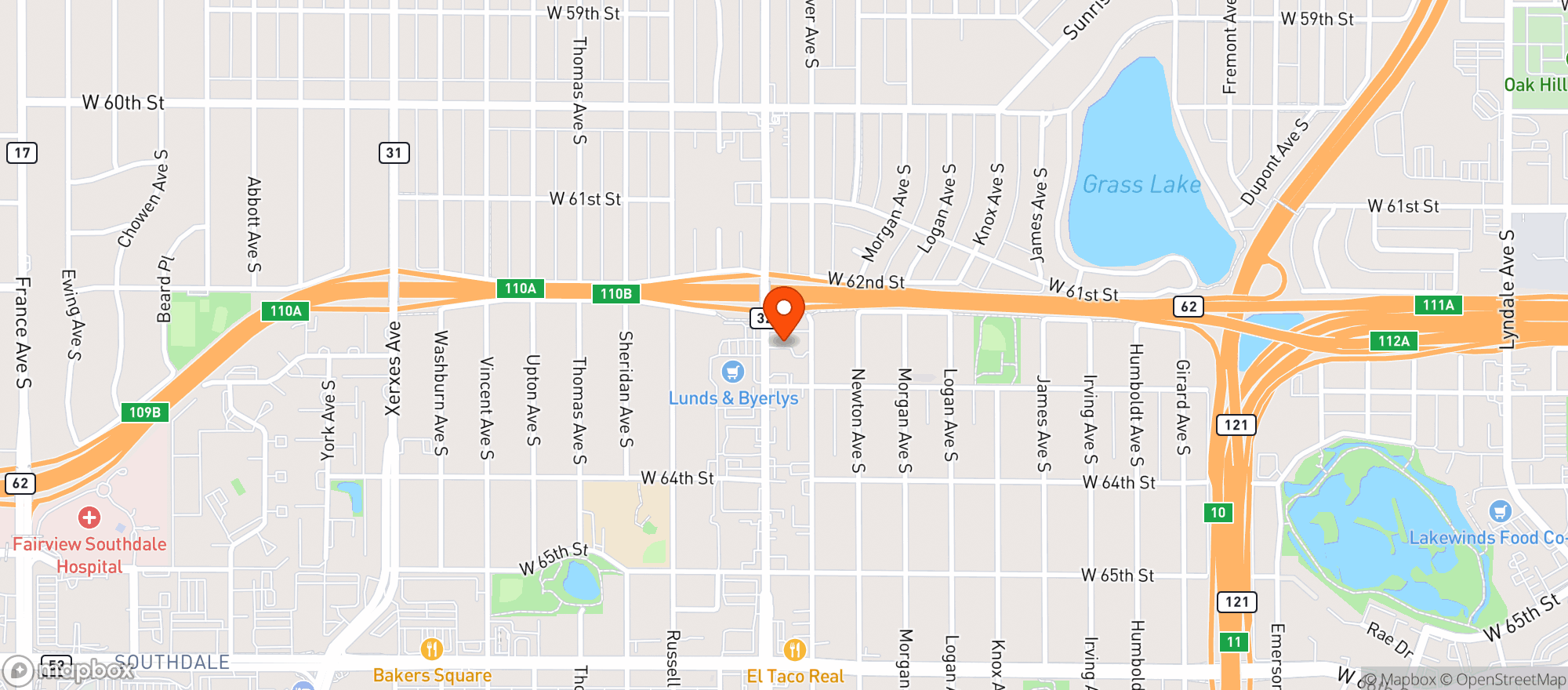 Map showing Lunds and Byerlys - Penn Ave - 00819019