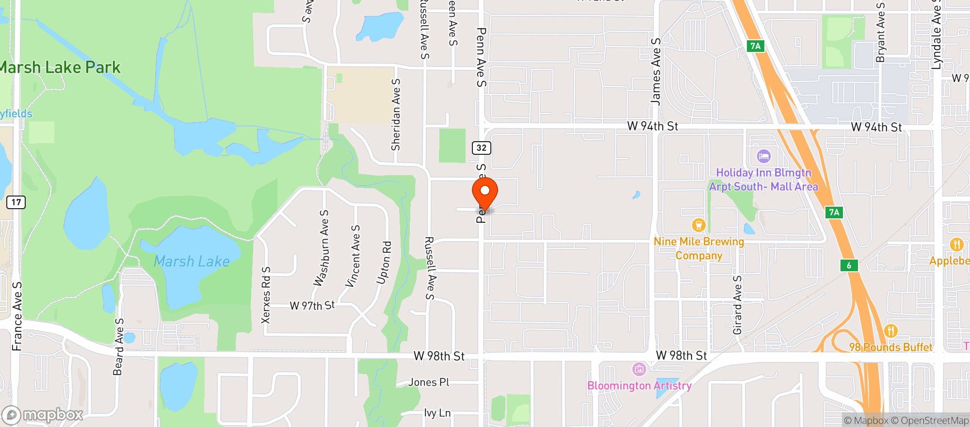 Map showing MGM #01 - FRANCHISE - BLOOM