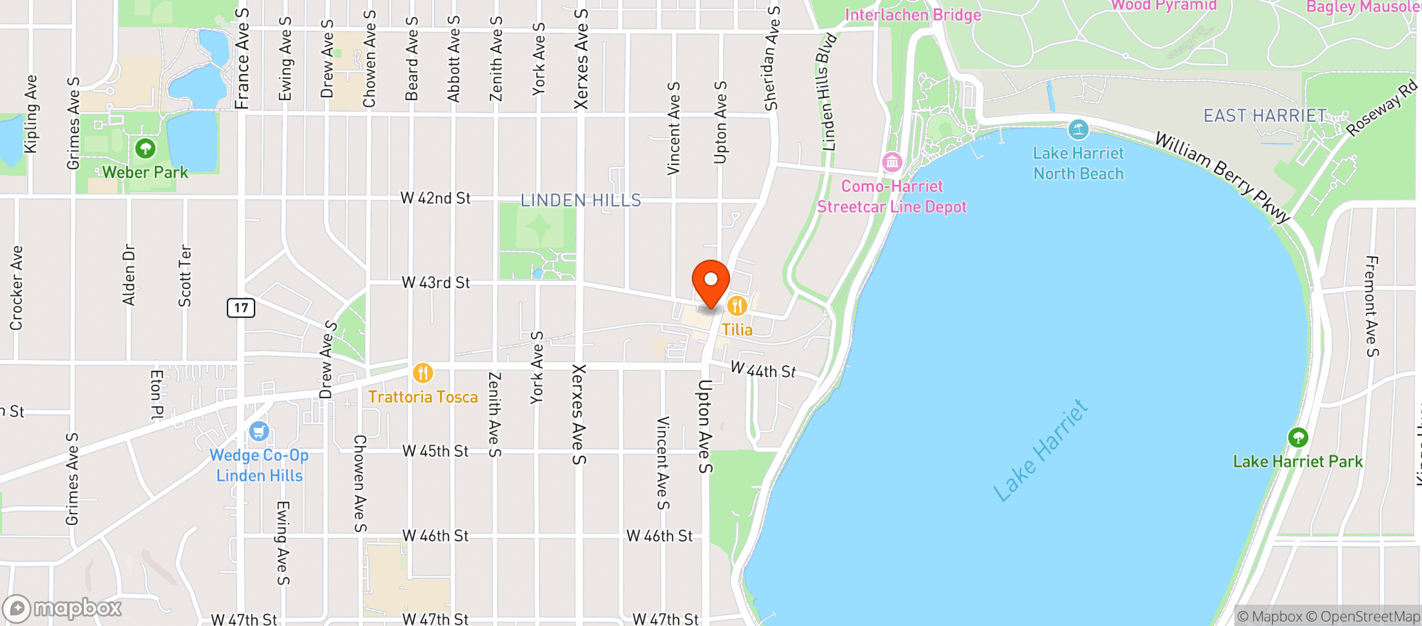 Map showing Le Burger 4304