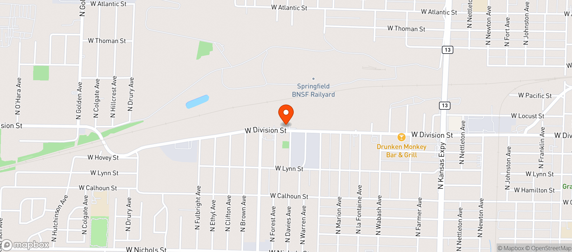 Map showing Fast & Friendly #18