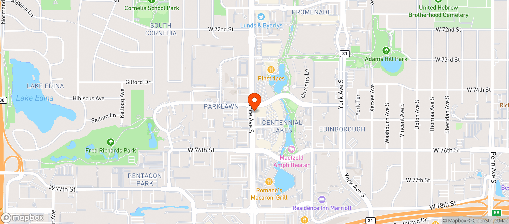 Map showing Whole Foods Market
