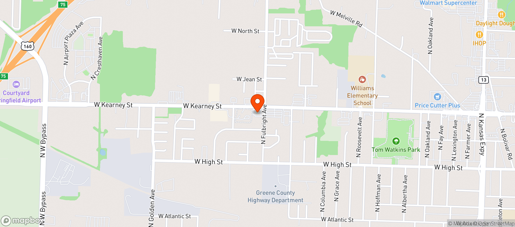 Map showing Village Mart