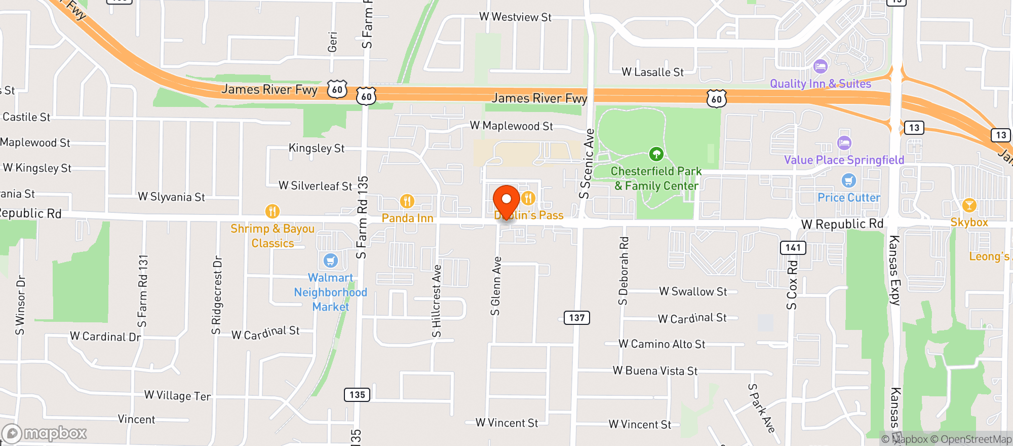 Map showing Local Cannabis Company