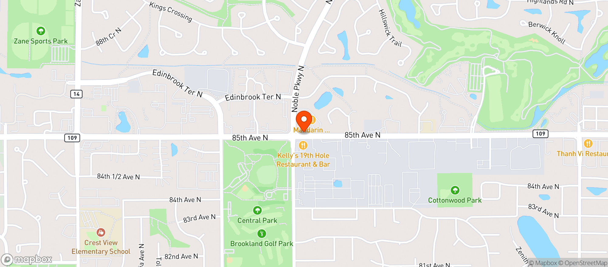 Map showing CBDrs