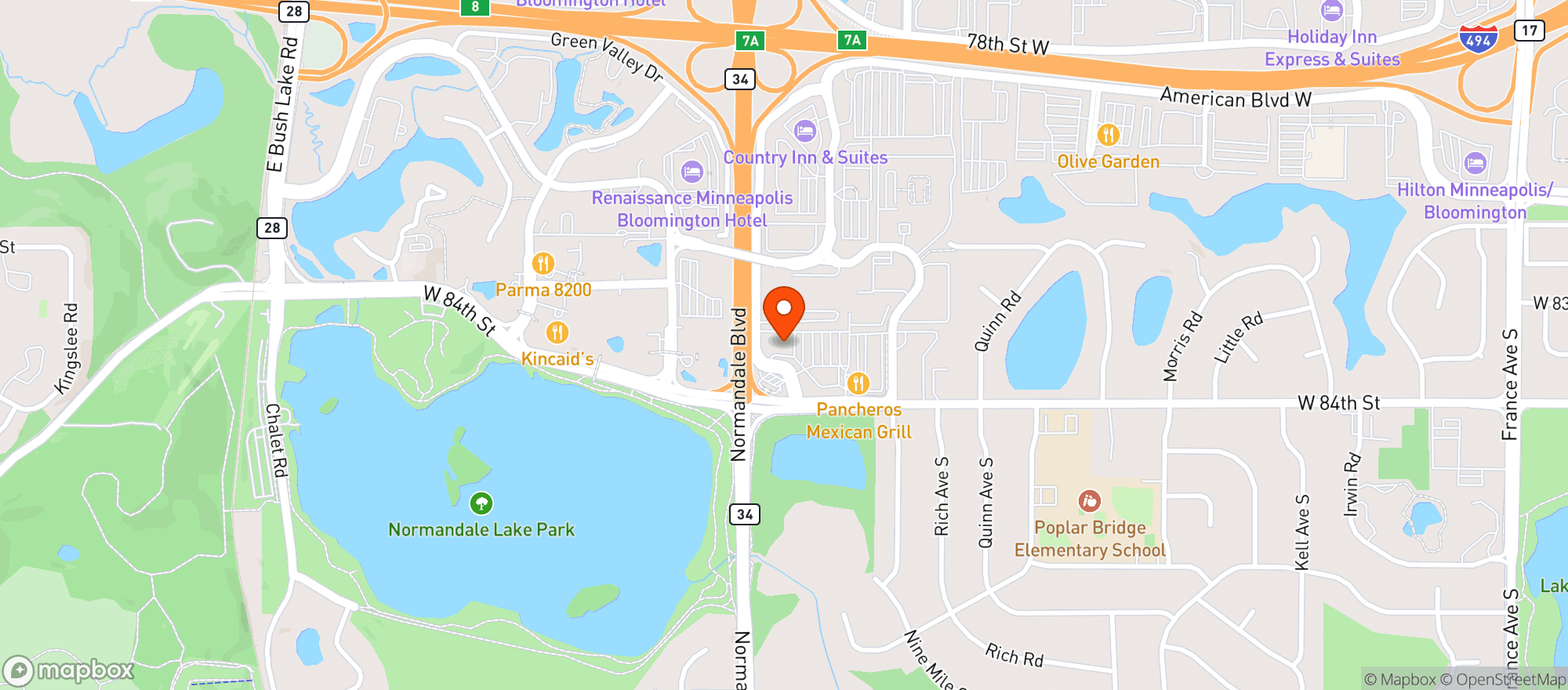 Map showing Full Tilt Tavern