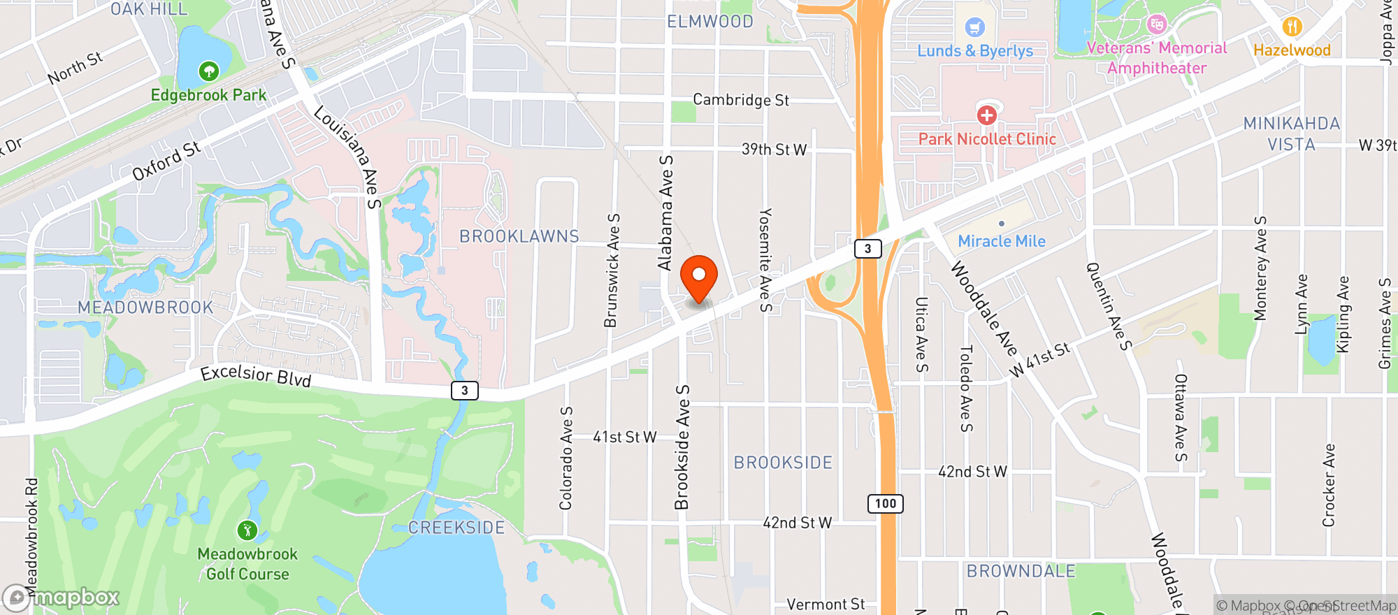 Map showing Bunny's