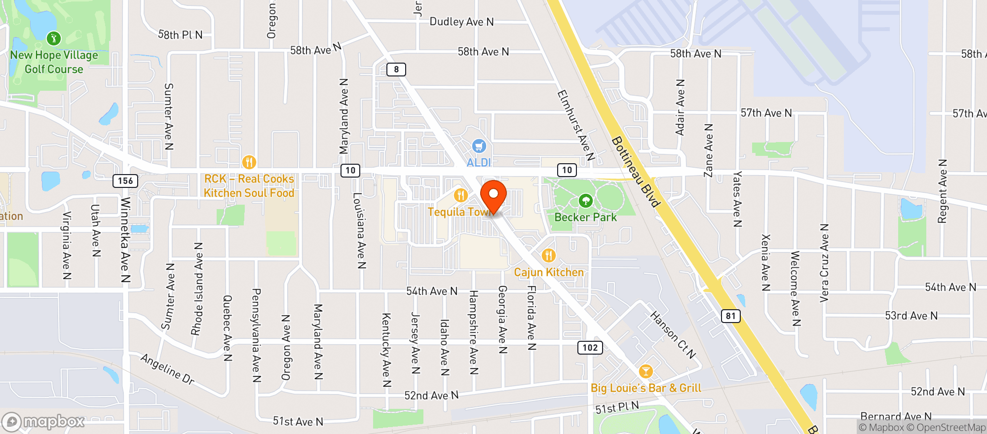 Map showing Gnc