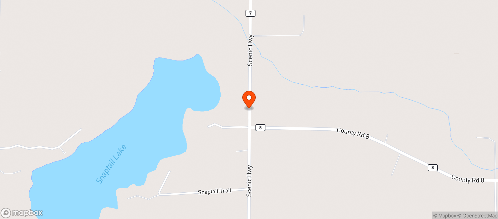 Map showing BALSAM STORE