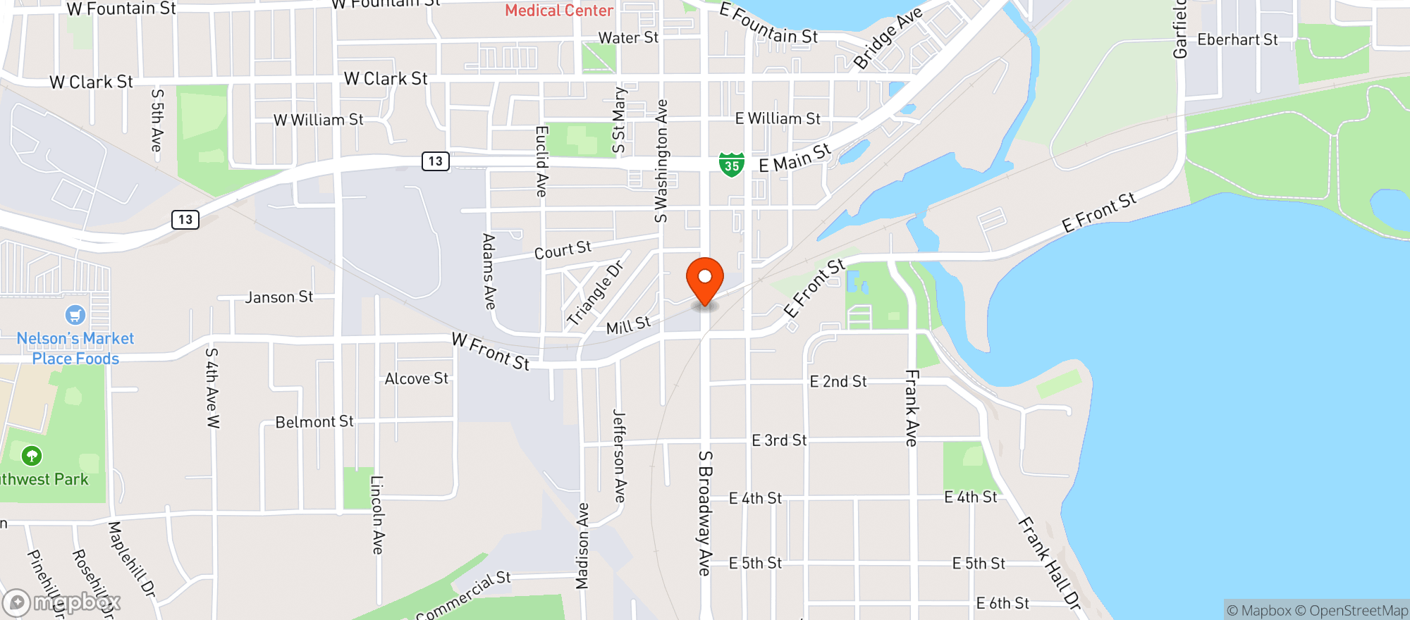 Map showing Liquor Depot
