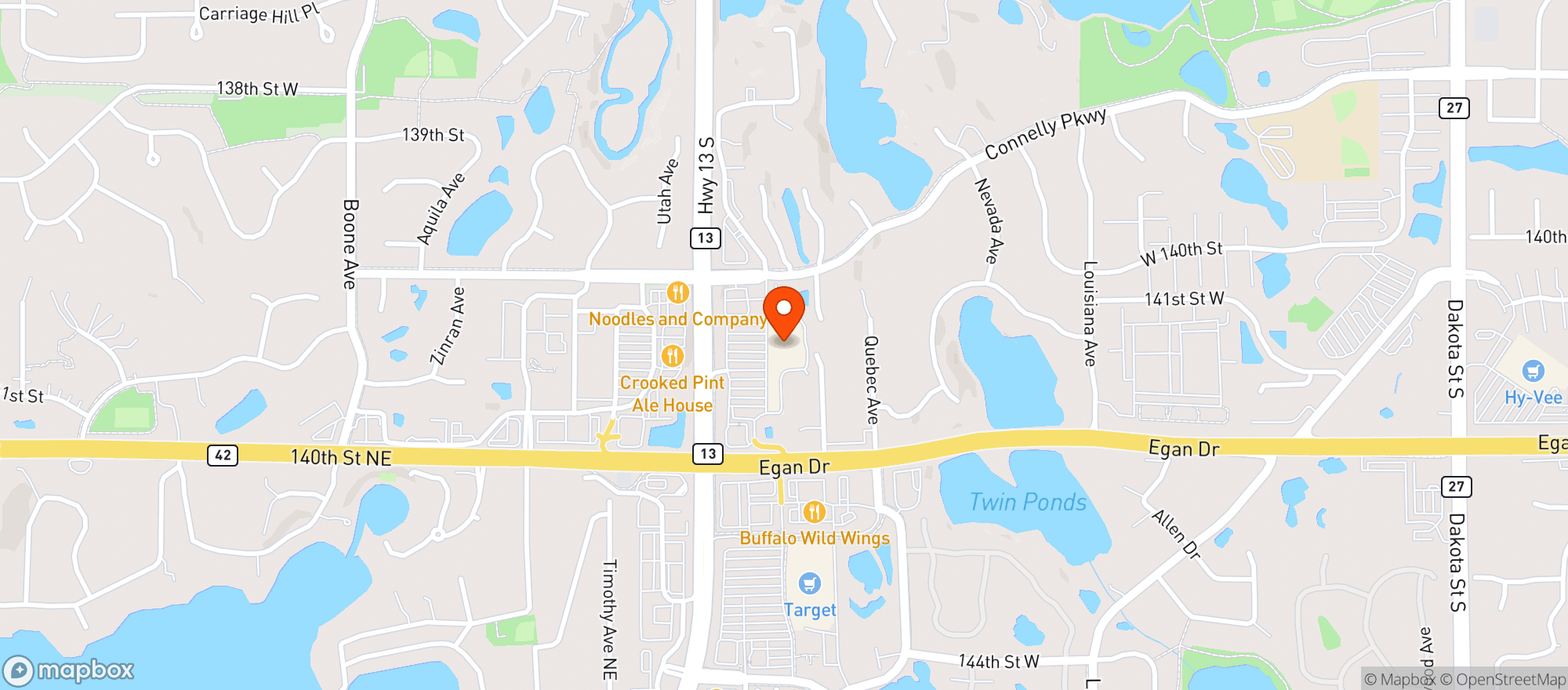 Map showing Cub Foods #31524