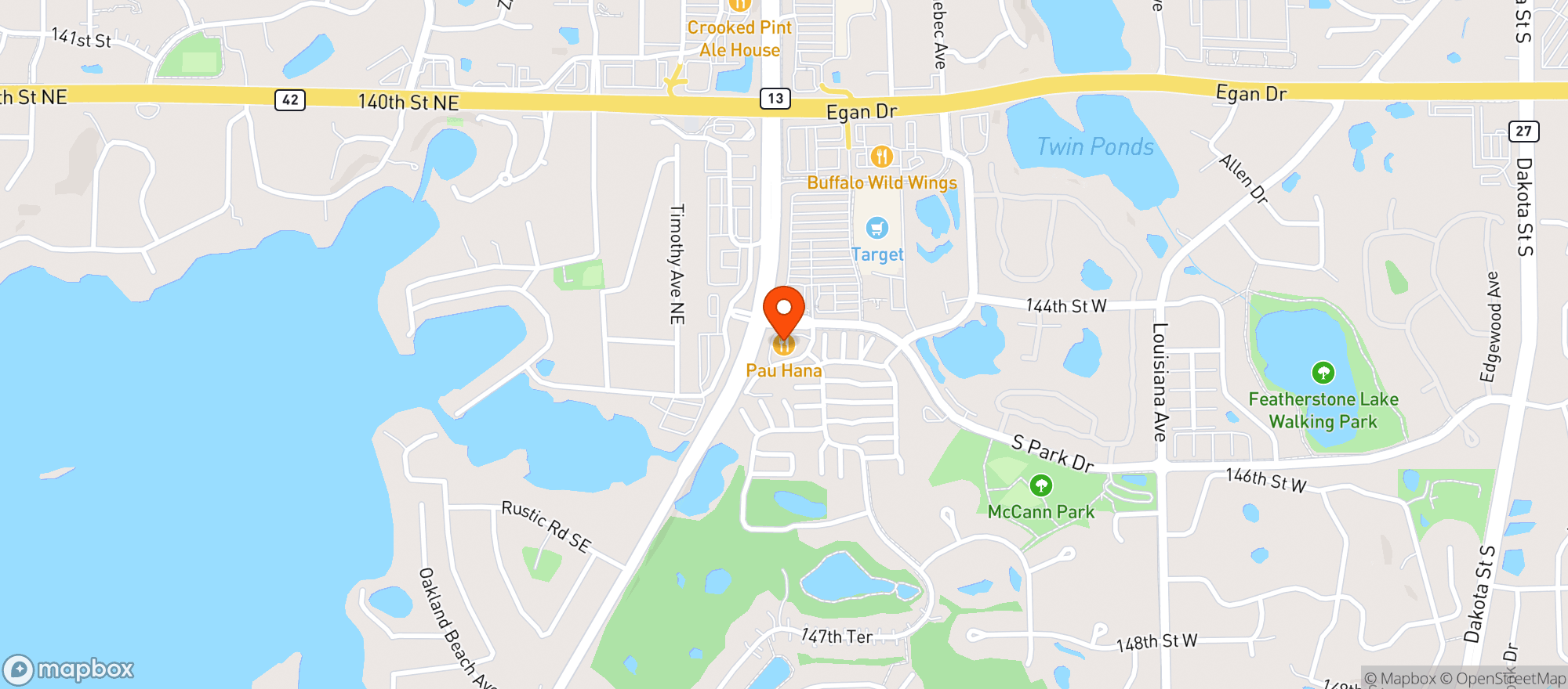 Map showing Pau Hana