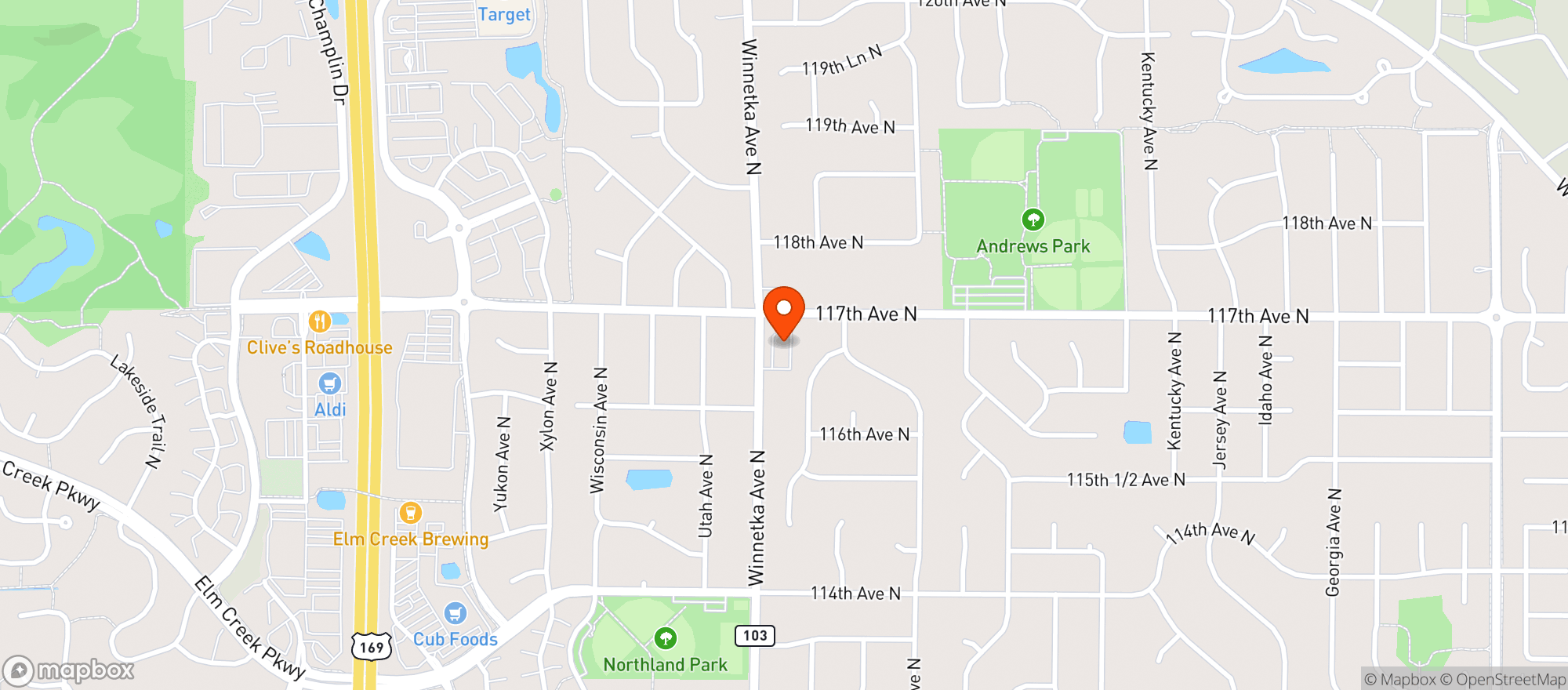 Map showing Lakeridge Wine & Spirits