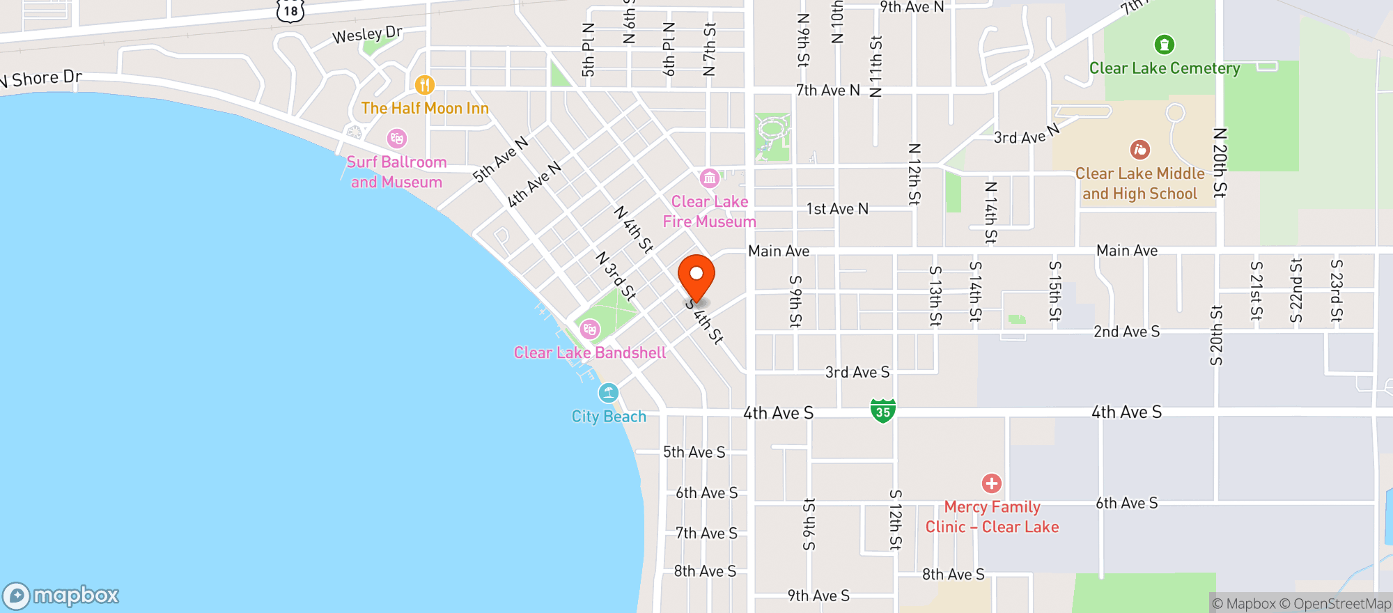 Map showing Randys Neighborhood Market