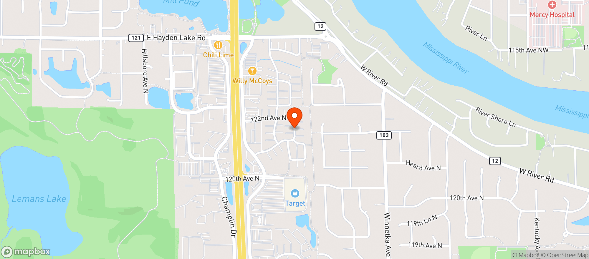 Map showing Mojo Dojo Casa House