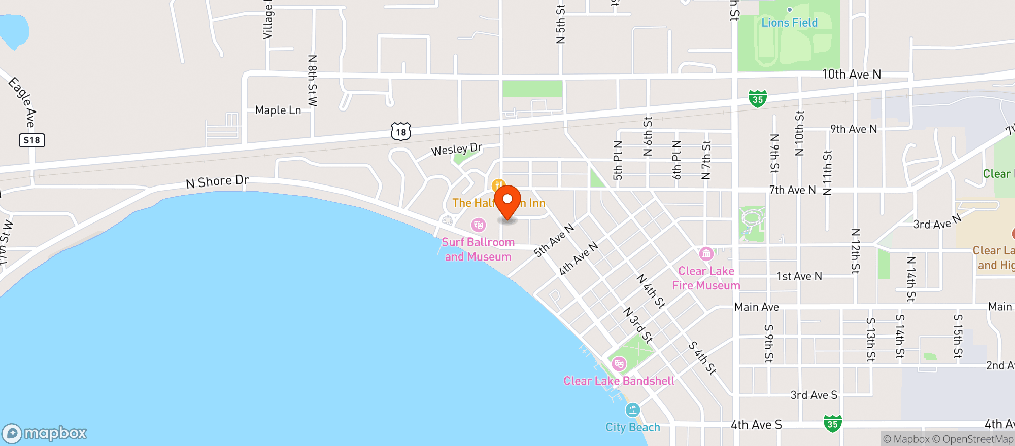 Map showing Lake Pin And Play