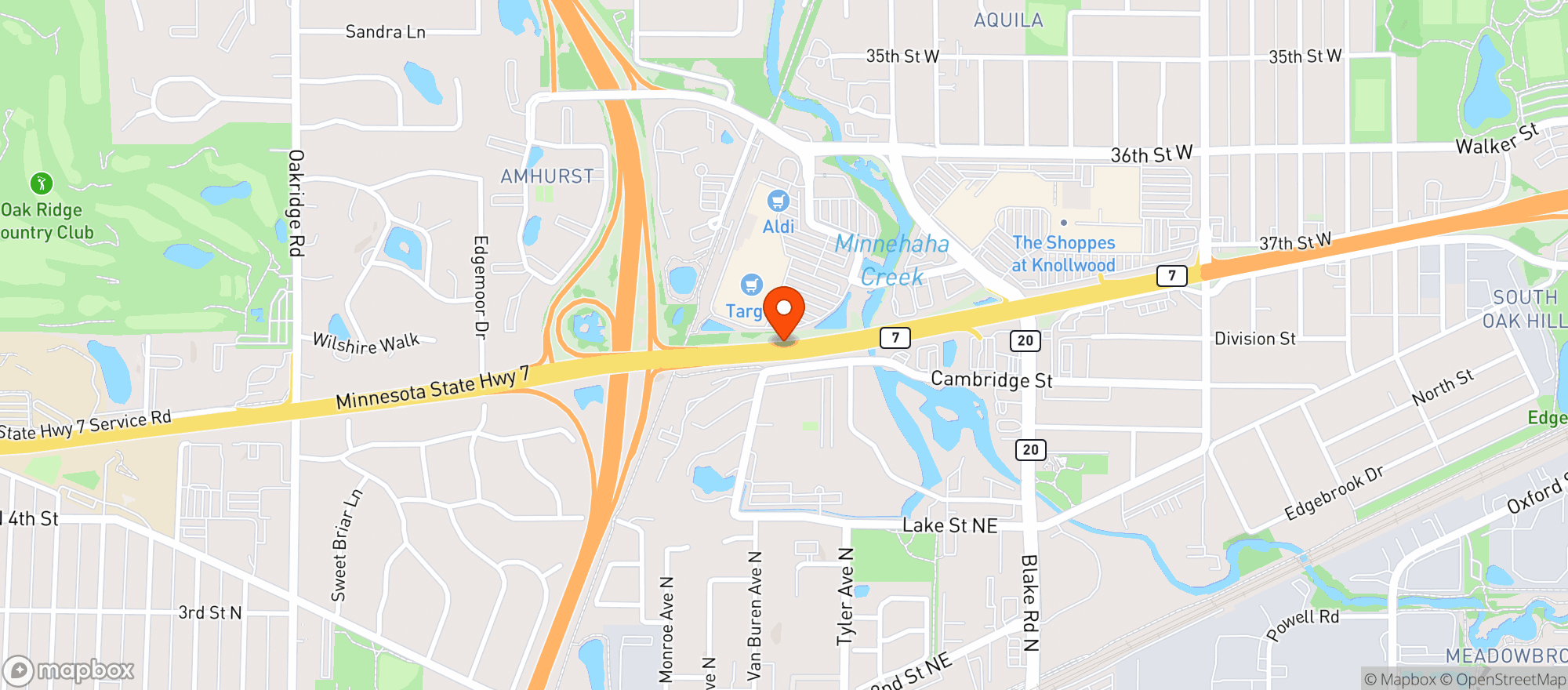 Map showing SuperTarget Wine & Spirits