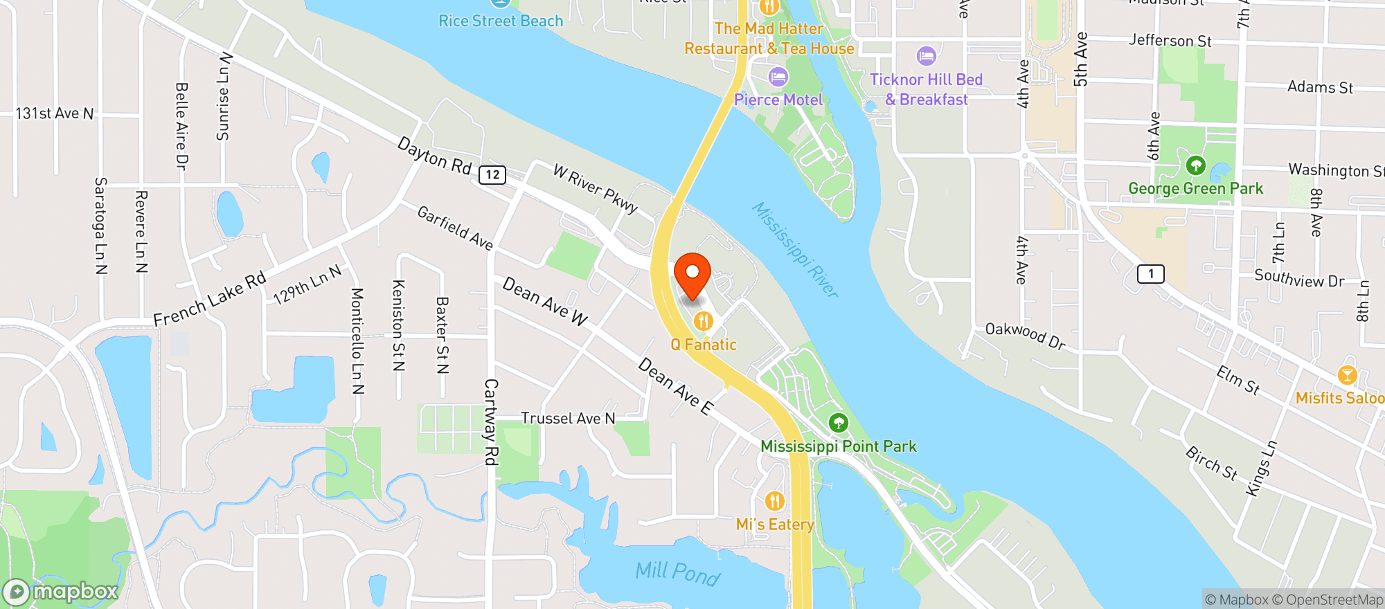 Map showing Liquor Depot