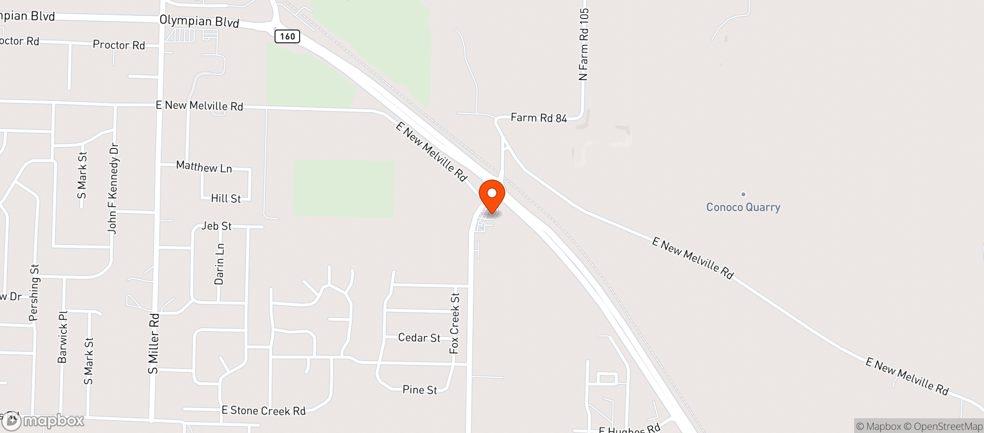 Map showing Eagle Stop 46 Willard