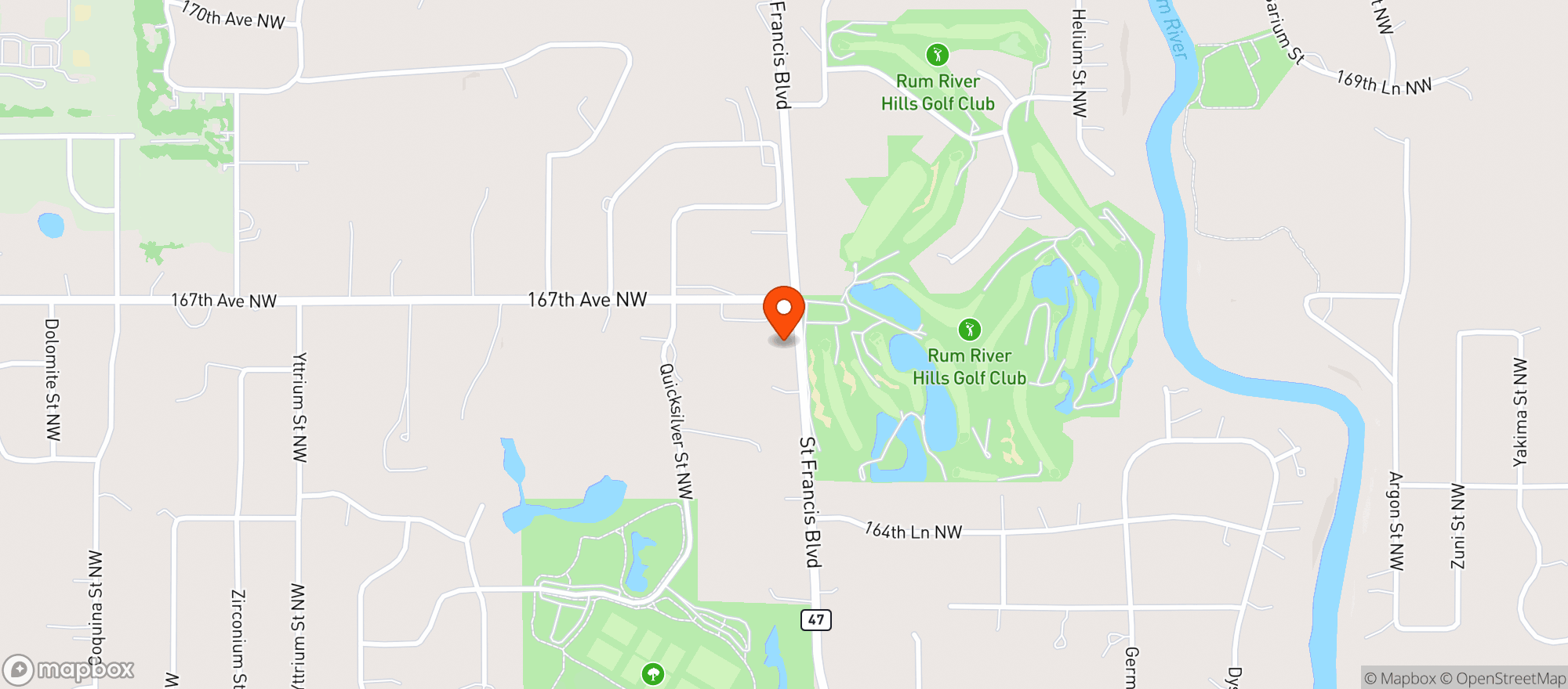 Map showing Fairway Liquors