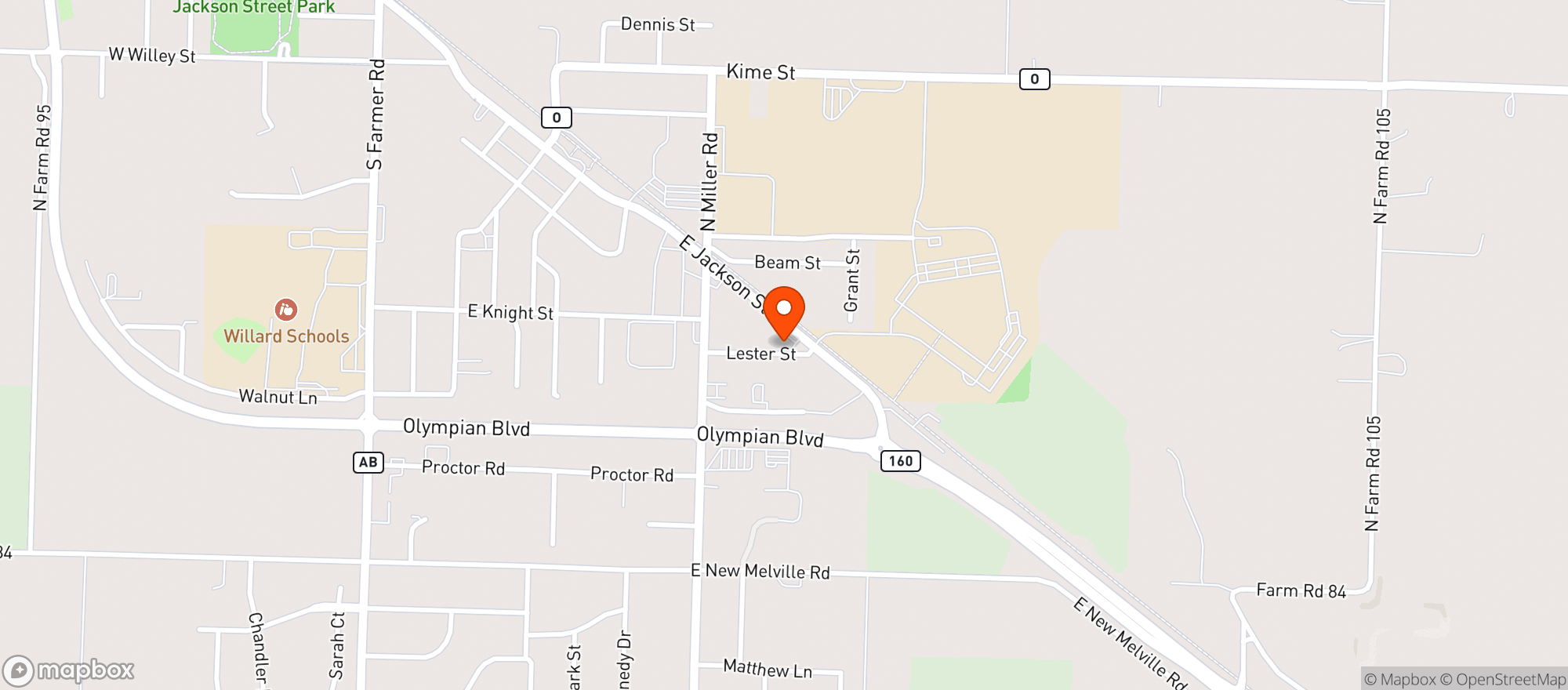 Map showing Small Town Smoke Shop