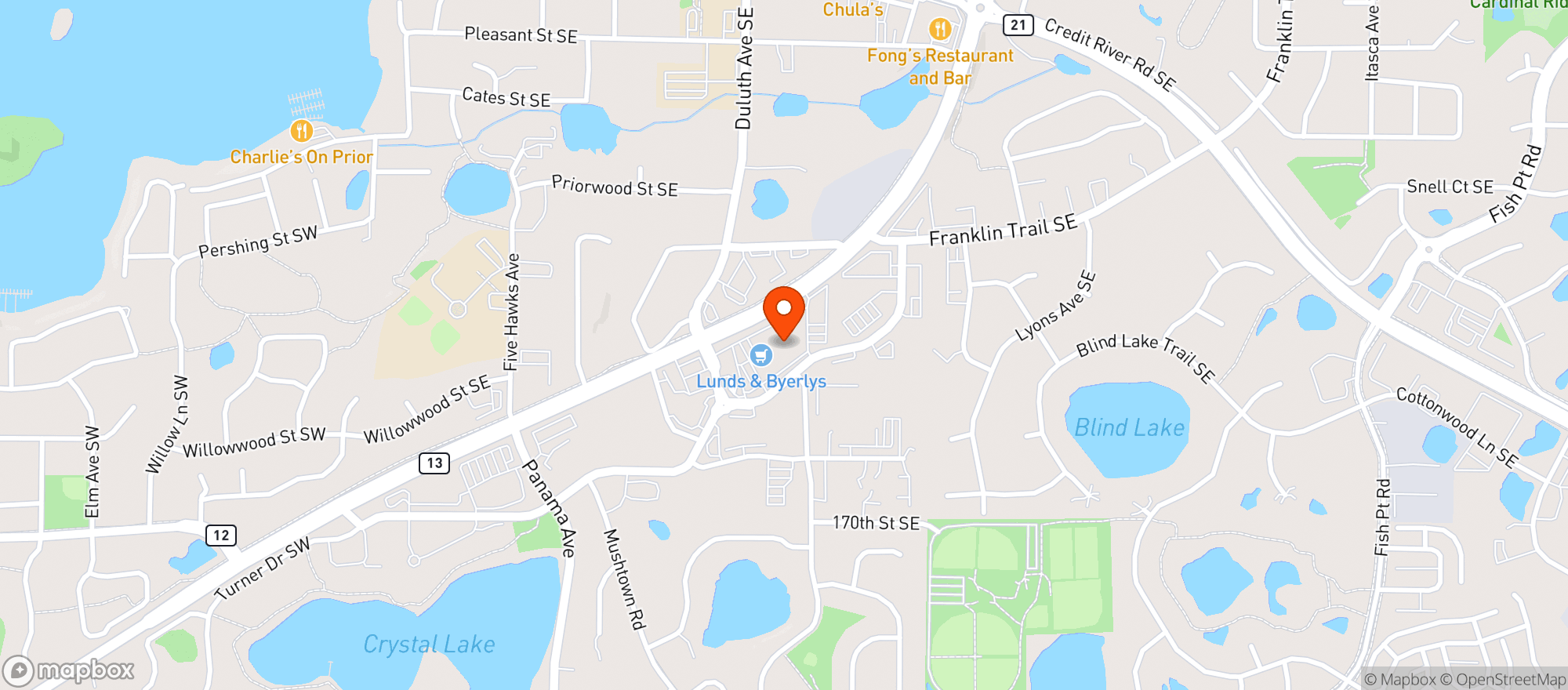 Map showing Lunds and Byerlys - Prior Lake - 00819023