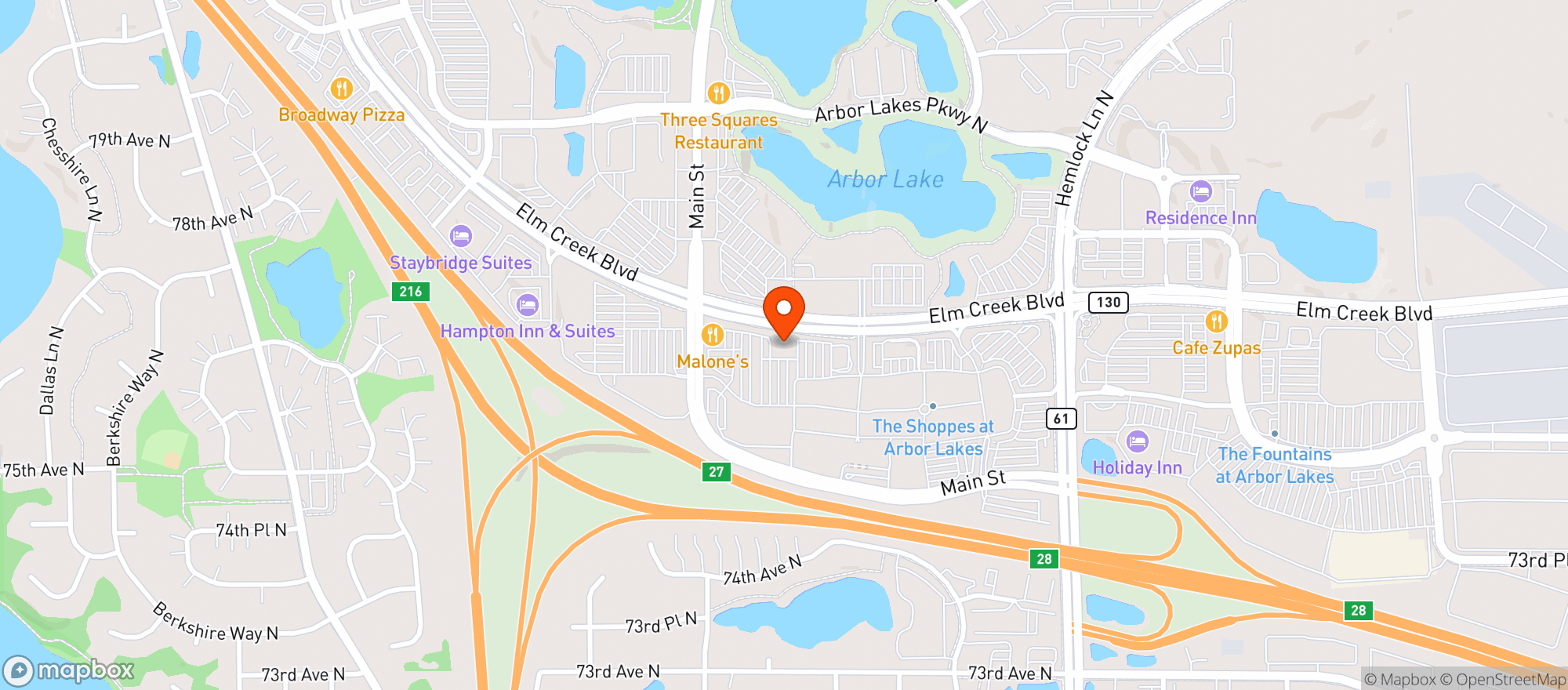 Map showing Northern Tap House
