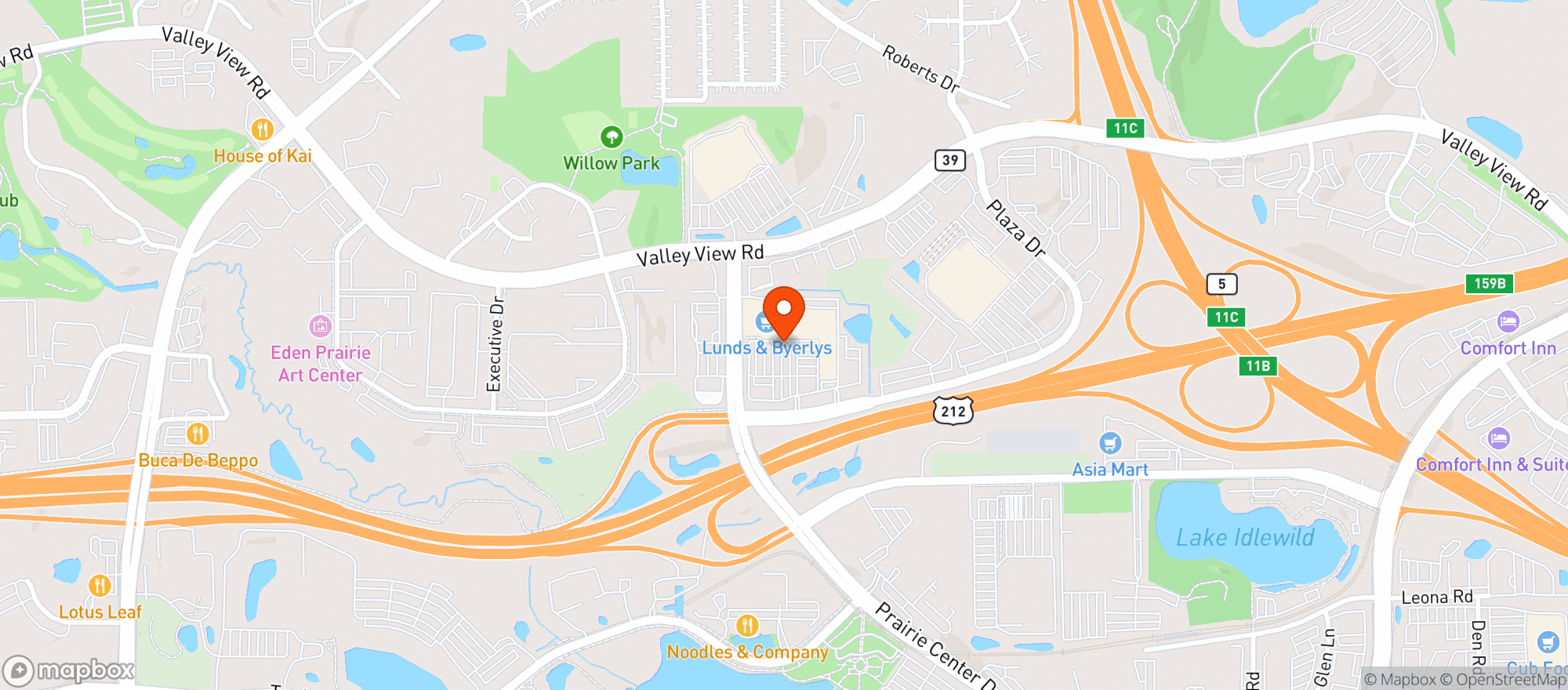 Map showing Lunds and Byerlys - Eden Prairie - 00819028