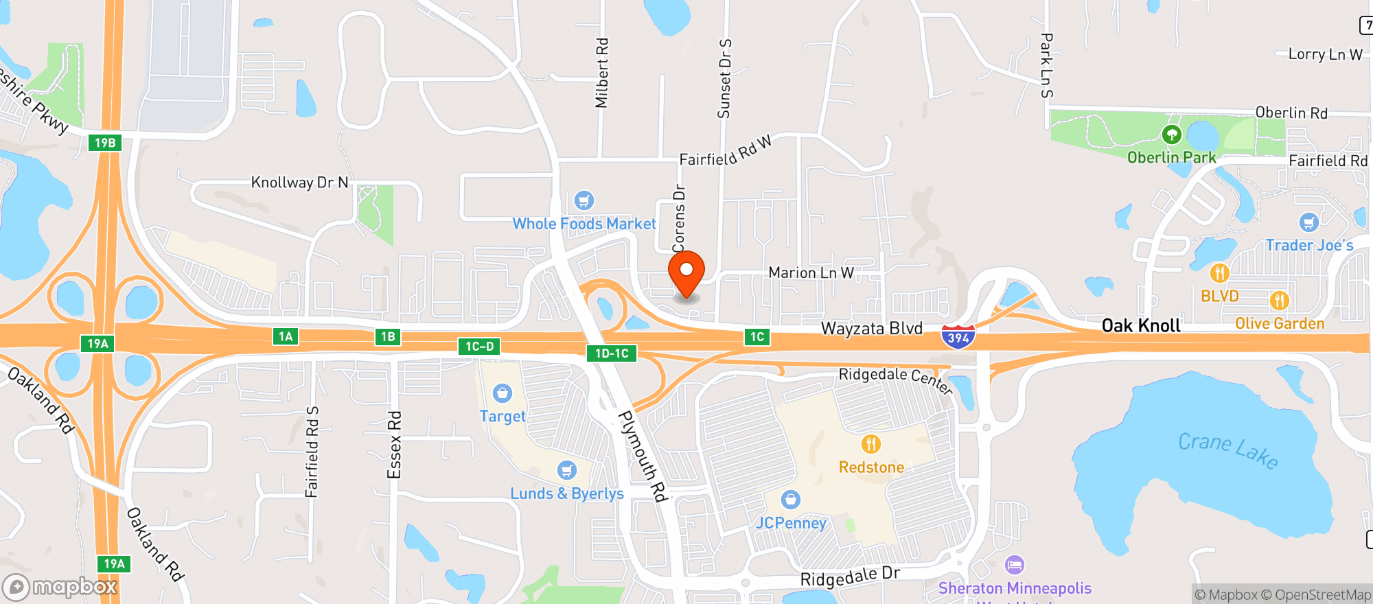 Map showing Haskell's - Minnetonka