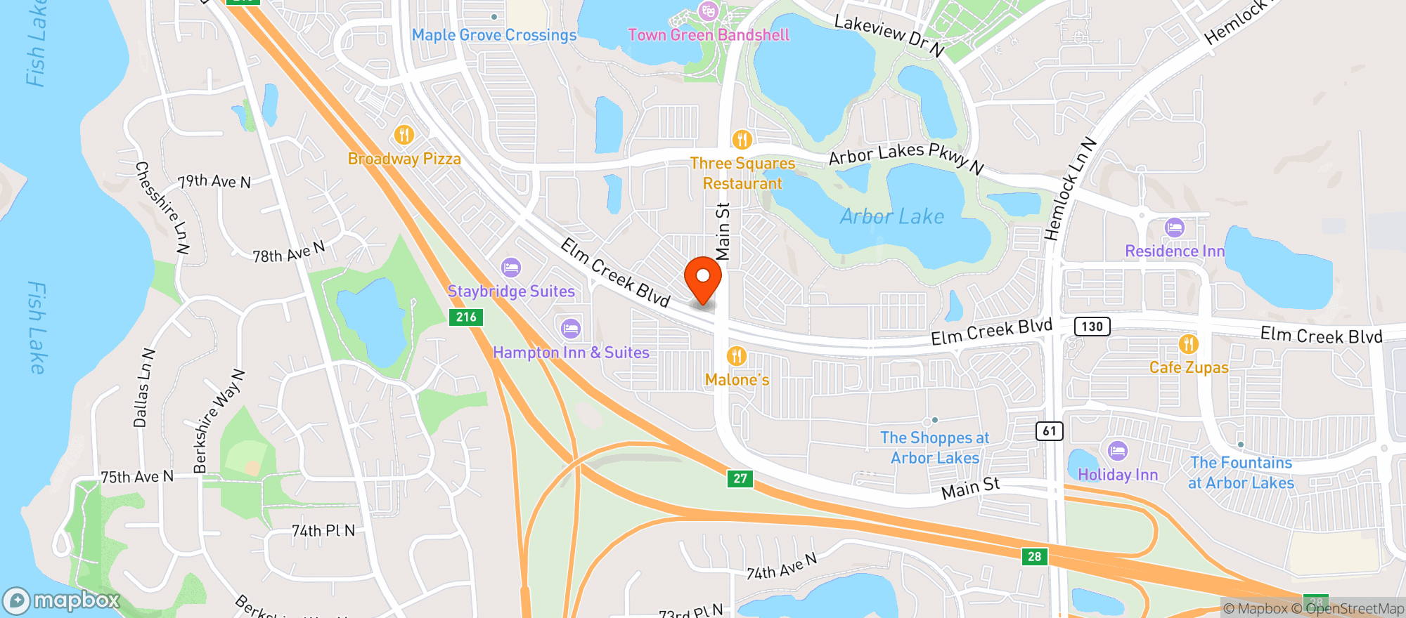 Map showing Crave