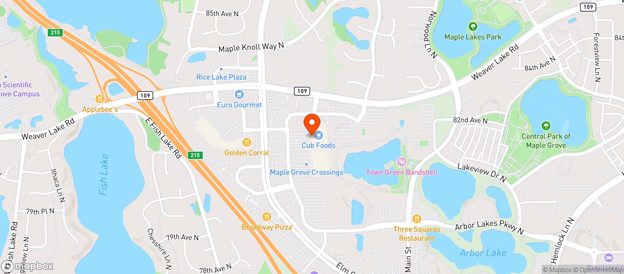Map showing Cub Wine & Spirits