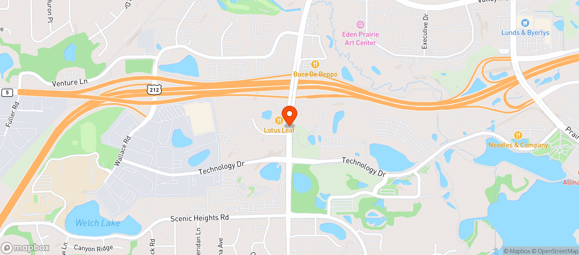 Map showing Mi Pueblo Mexican Bar & Grill
