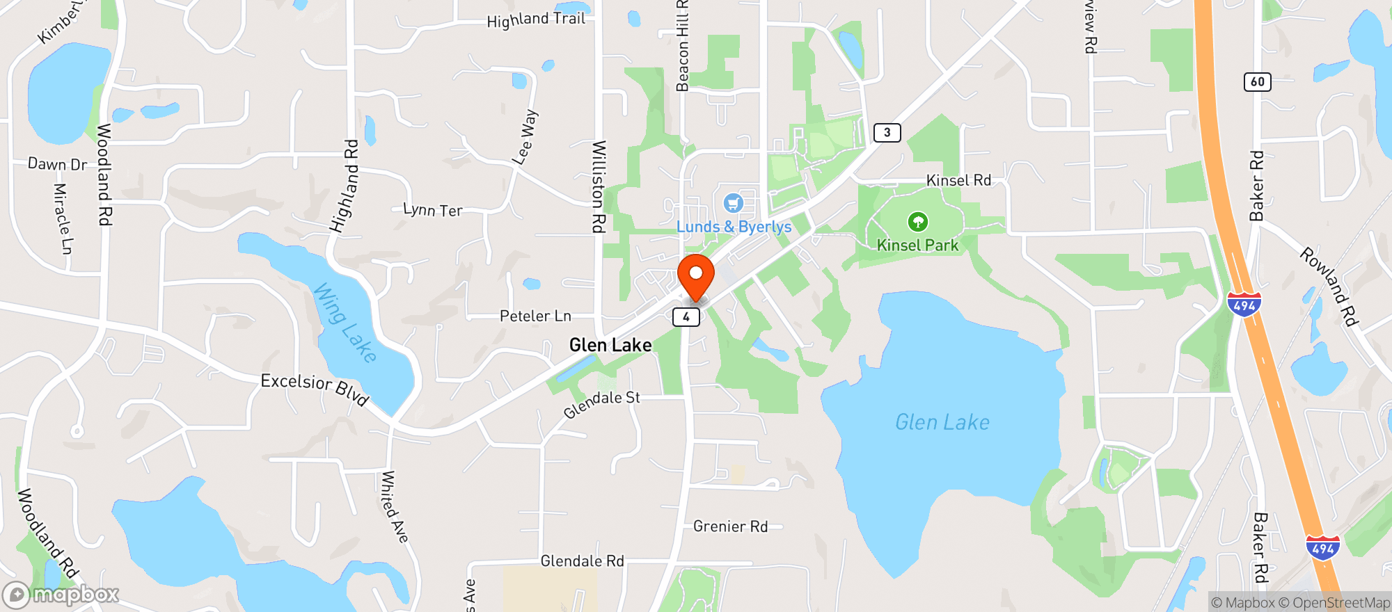 Map showing Heather's - MTKA