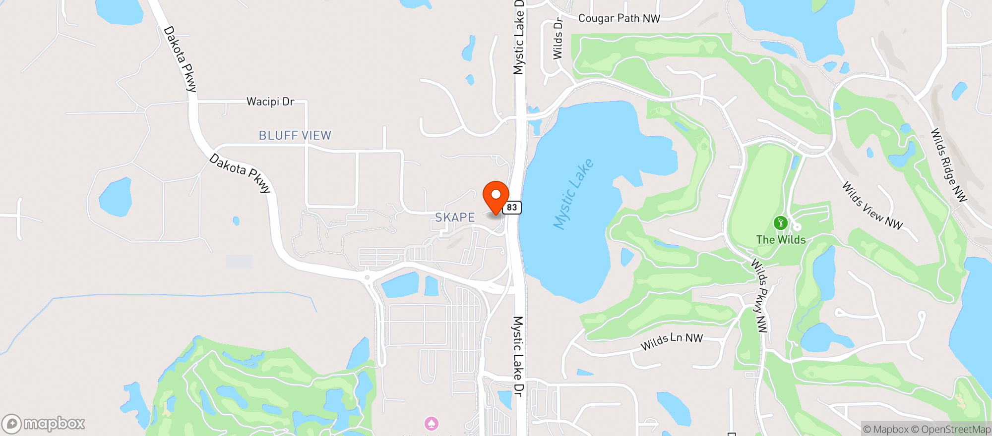 Map showing Crooks Smoke Shop