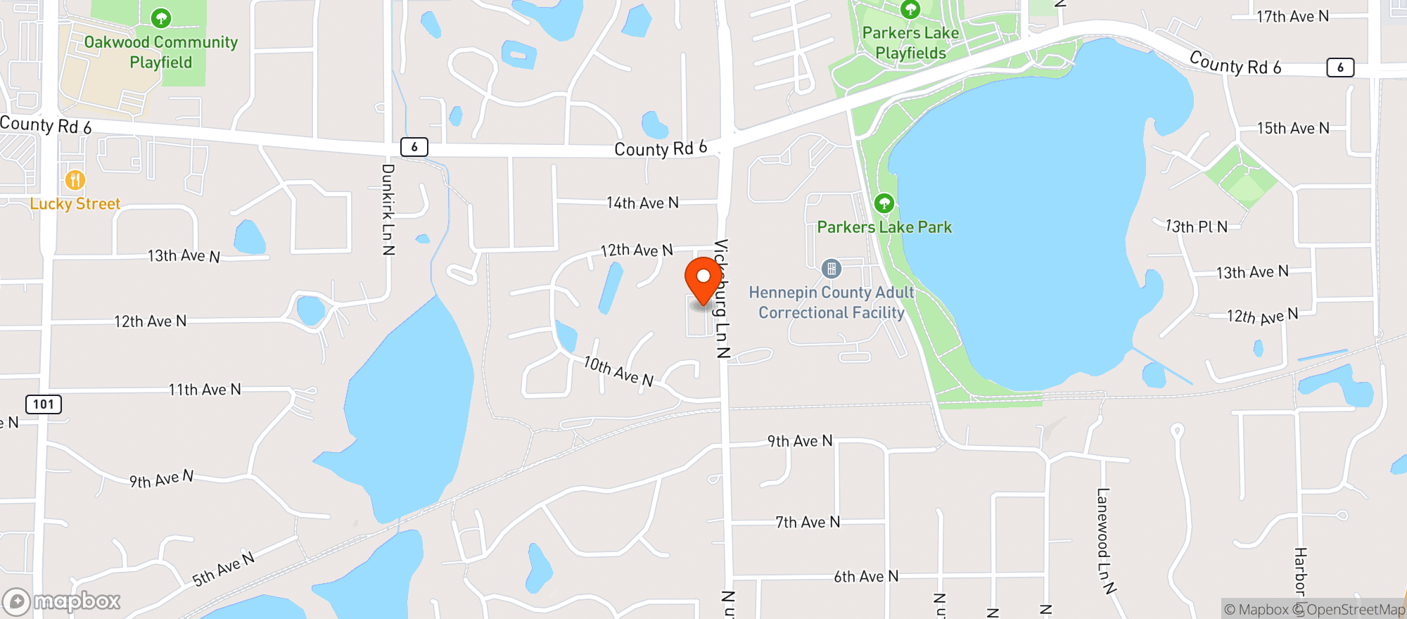 Map showing Vicksburg Liquor